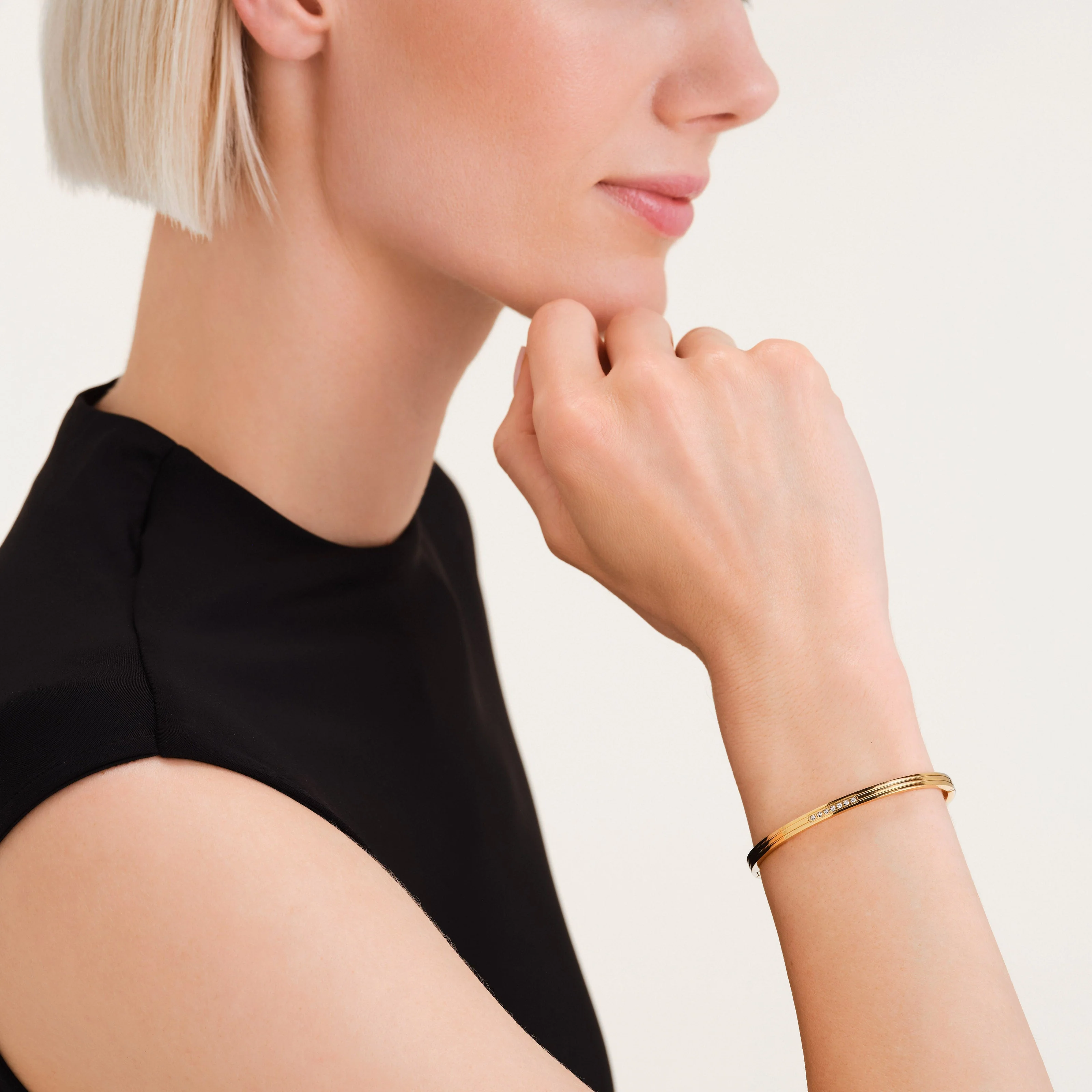 Striped Crystals Bangle - Image 2