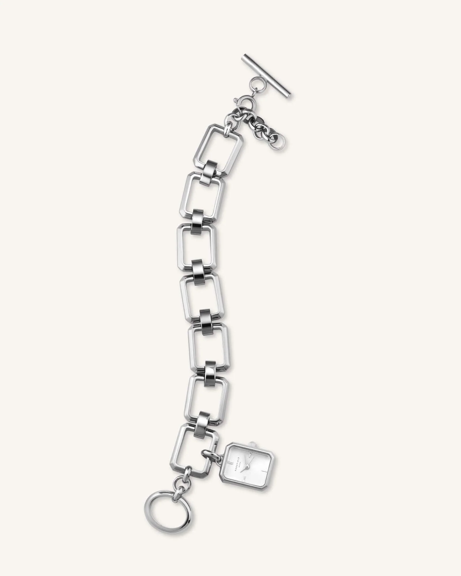 Octagon Chain Silver- Engraved - Image 4