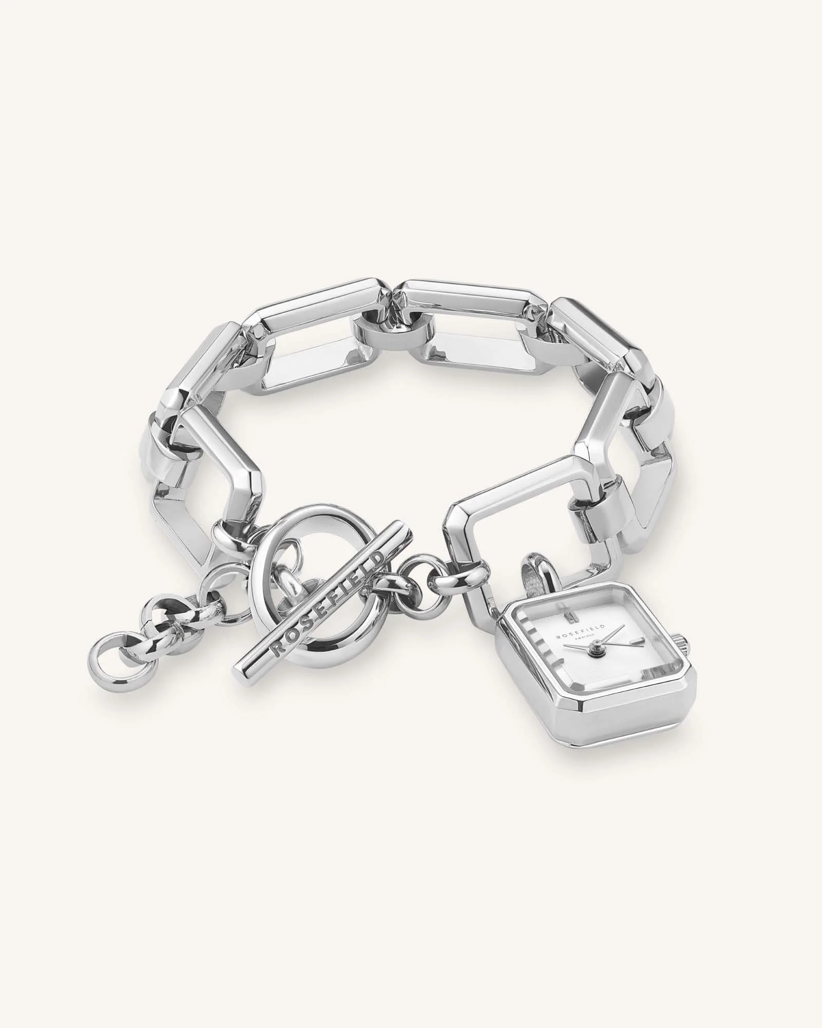 Octagon Chain Silver- Engraved - Image 5