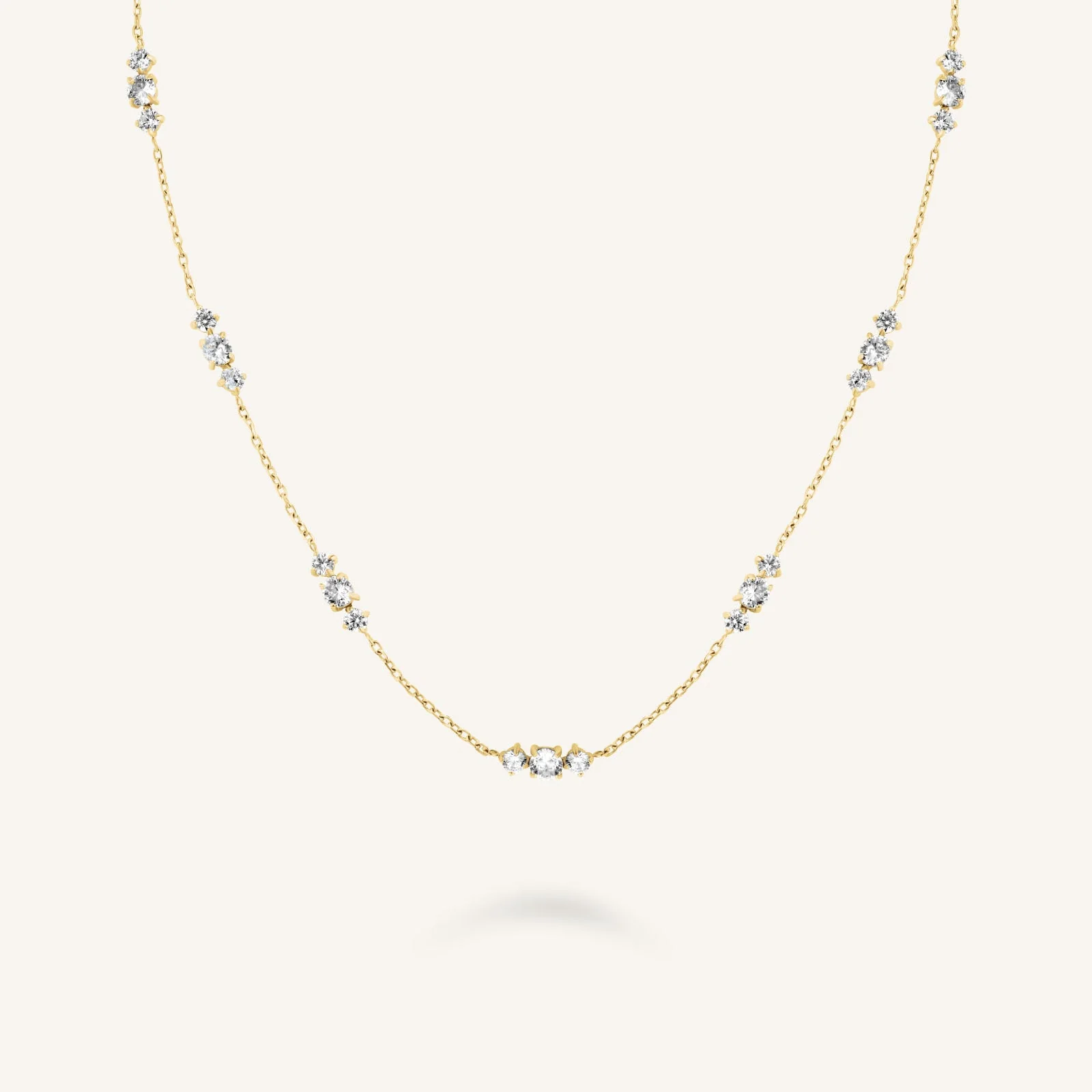 Triple Stones Necklace