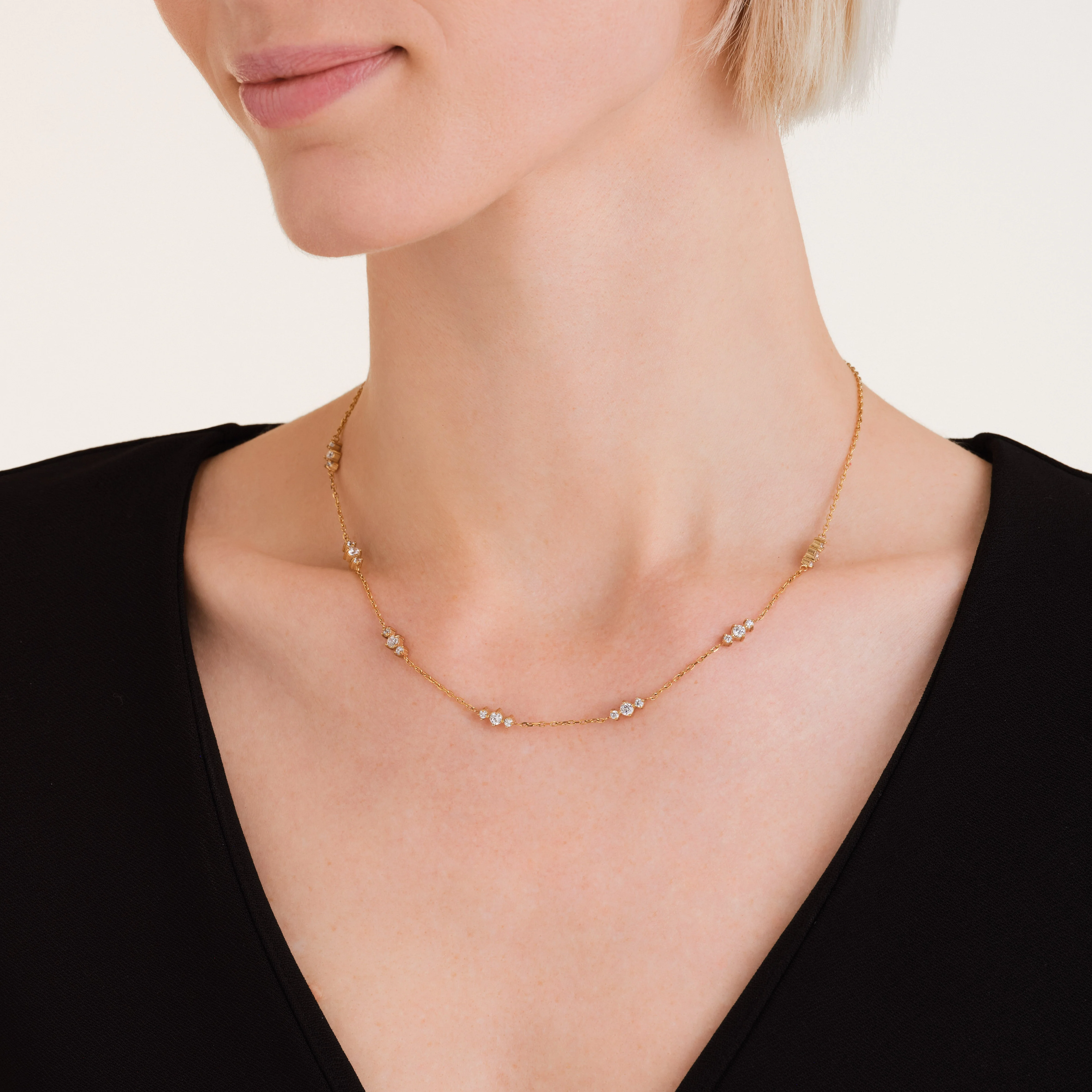 Triple Stones Necklace - Image 2